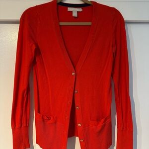 Banana Republic Vibrant Red Women's Cardigan
